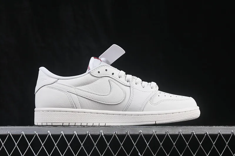 All categories Air Jordan Jordan series basketball shoes Air Jordan 1 Low Air Jordan 1 Retro Low OG "Sail and University Red" AJ1 Joe 1 rice white low-top retro culture basketball shoes HQ6998-100